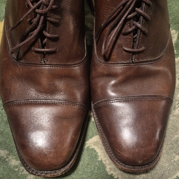 Allen Edmonds Dark Brown Leather Oxfords - Picture 3 of 8